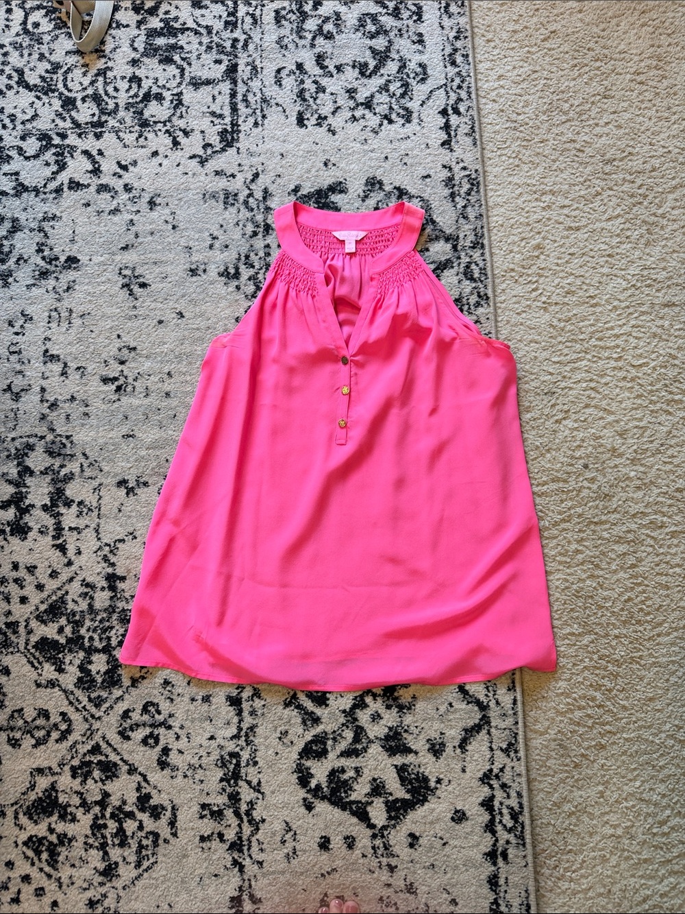 Lilly Pulitzer Kristine Halter Top in Pink Tango
